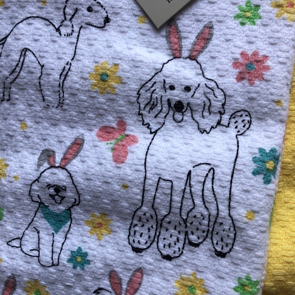Martha Stewart EASTER Dogs Kitchen Towels - Picture 3 of 6